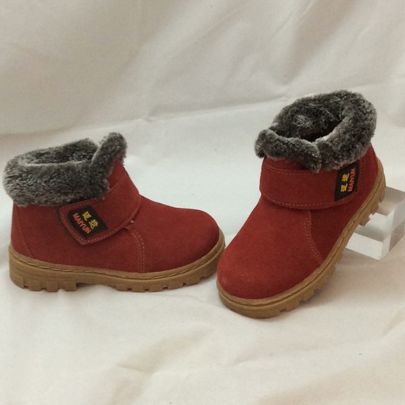 MAIYUN Leather Girls/Boys Warm Snow Boots  Boots - Picture 3 of 6